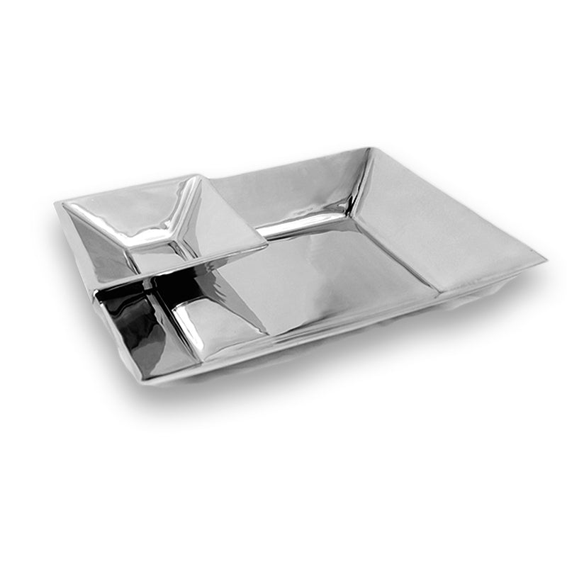 RECTANGLE MODERN TRAY W/ FLOATING DIP BOWL - Lily Fields Home