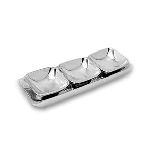 SERVING TRAY W/ 3 CONDIMENT BOWLS - Lily Fields Home