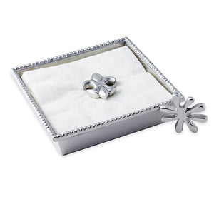 COCKTAIL NAPKIN HOLDER W/ 2 WEIGHTS - Lily Fields Home