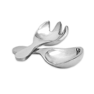 SHORT ROUND SALAD SERVERS - Lily Fields Home