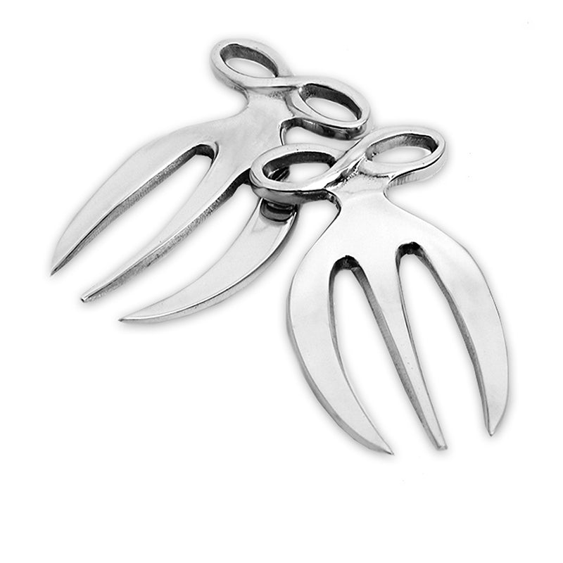 SHORT BOW HANDLE SALAD SERVERS - Lily Fields Home